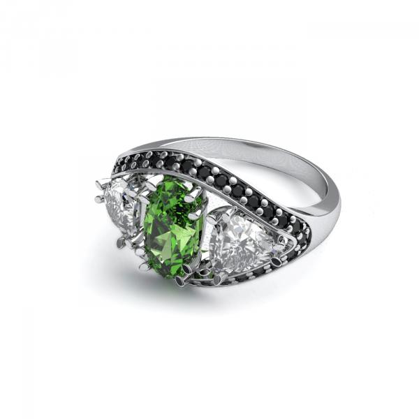 Kolekce ORIENT - prsten CABRHA diamonds GREEN EYE