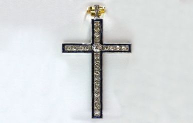 Kolekce EXTRAVAGANT - přívěsek kříž CABRHA diamonds CROSS