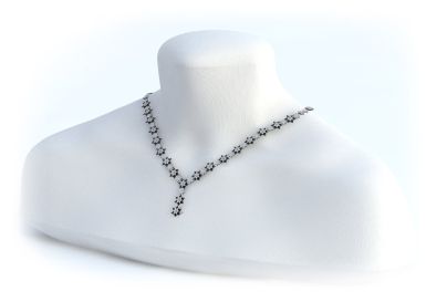 Kolekce FLORA PARADISE - náhrdelník CABRHA diamonds WILDFLOWER