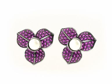 Kolekce NATUR MAGIC - náušnice CABRHA diamonds VIOLET