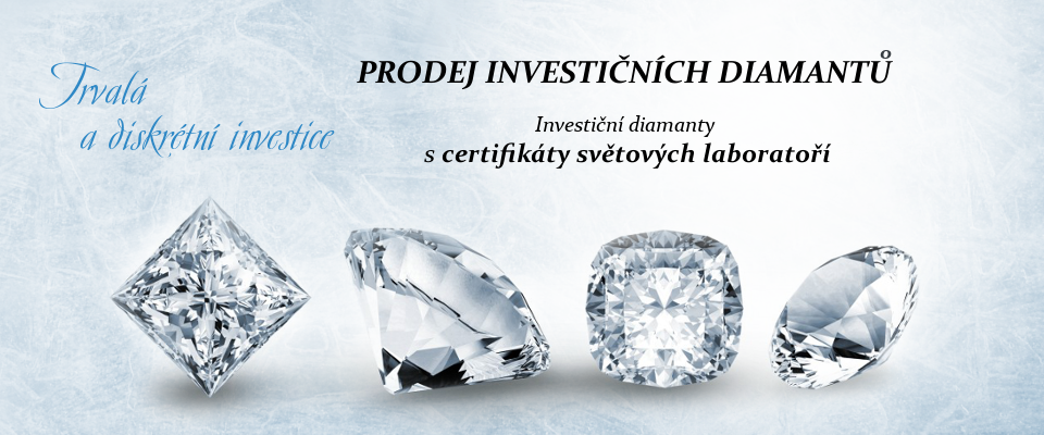 Prodáváme investiční diamanty s certifikáty světových laboratoří - garantujeme Vám burzovní cenu dle RAPAPORT, 