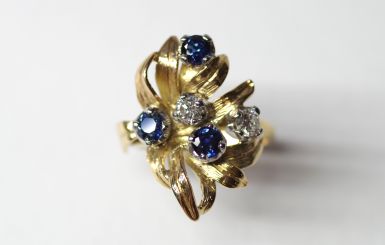 Kolekce FLORA PARADISE - prsten CABRHA diamonds BLUEBERRIES