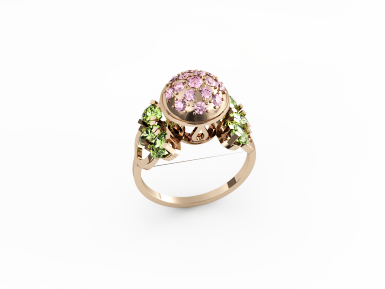 Kolekce FLORA PARADISE - prsten CABRHA diamonds CLOVER