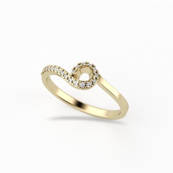 Kolekce LADY SHINE - prsten CABRHA diamonds ZOEY