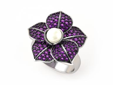 Kolekce NATUR MAGIC - prsten CABRHA diamonds VIOLET