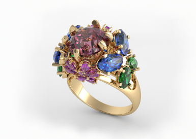 Kolekce ORIENT - prsten CABRHA diamonds CLEOPATRA