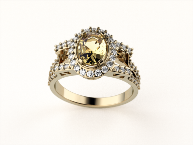 Kolekce ORIENT - prsten CABRHA diamonds OSIRIS