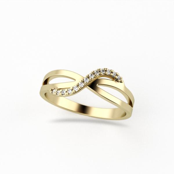 Kolekce SIMPLY ELEGANT - prsten CABRHA diamonds ISSY